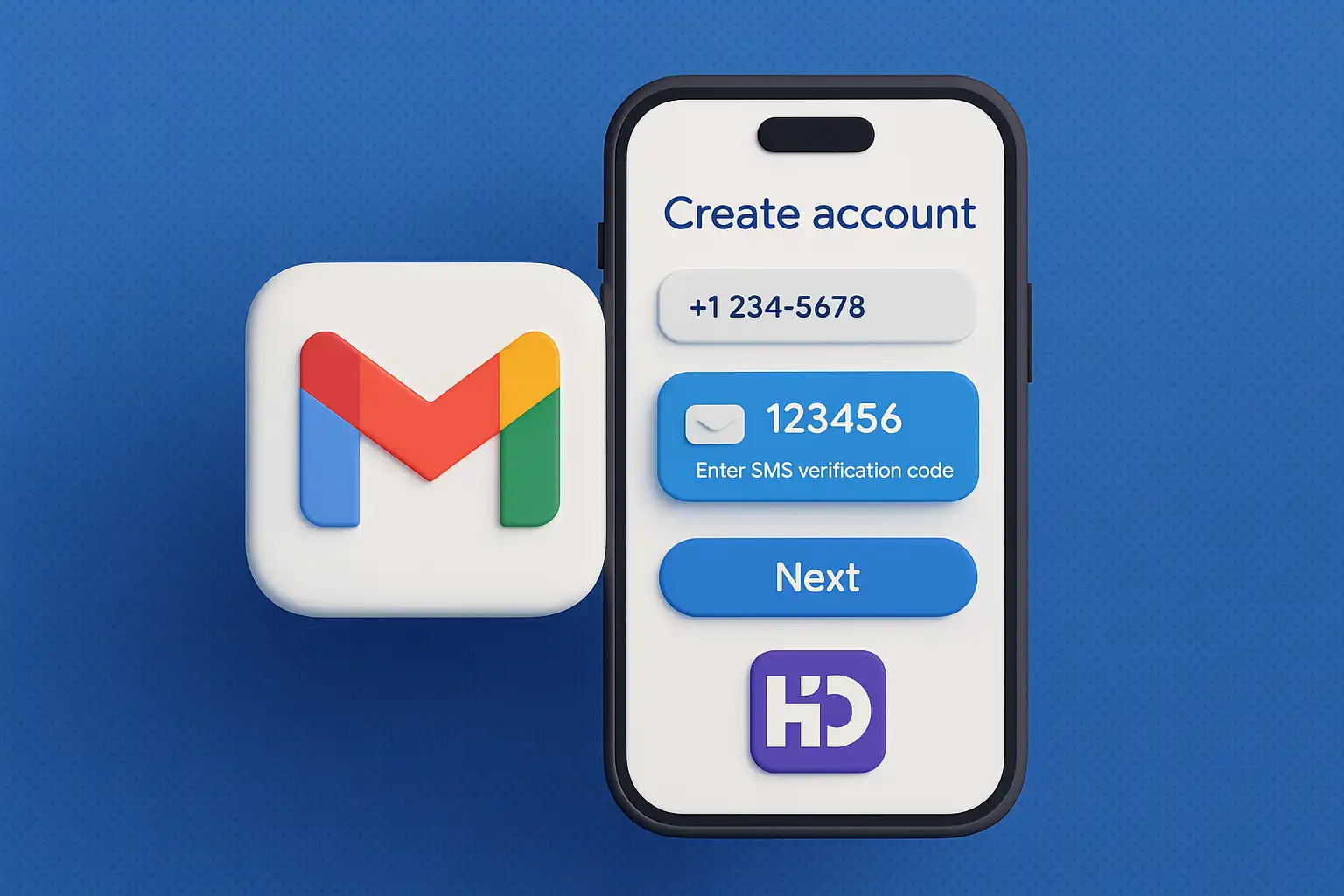 شماره مجازی Gmail - هیدسیم