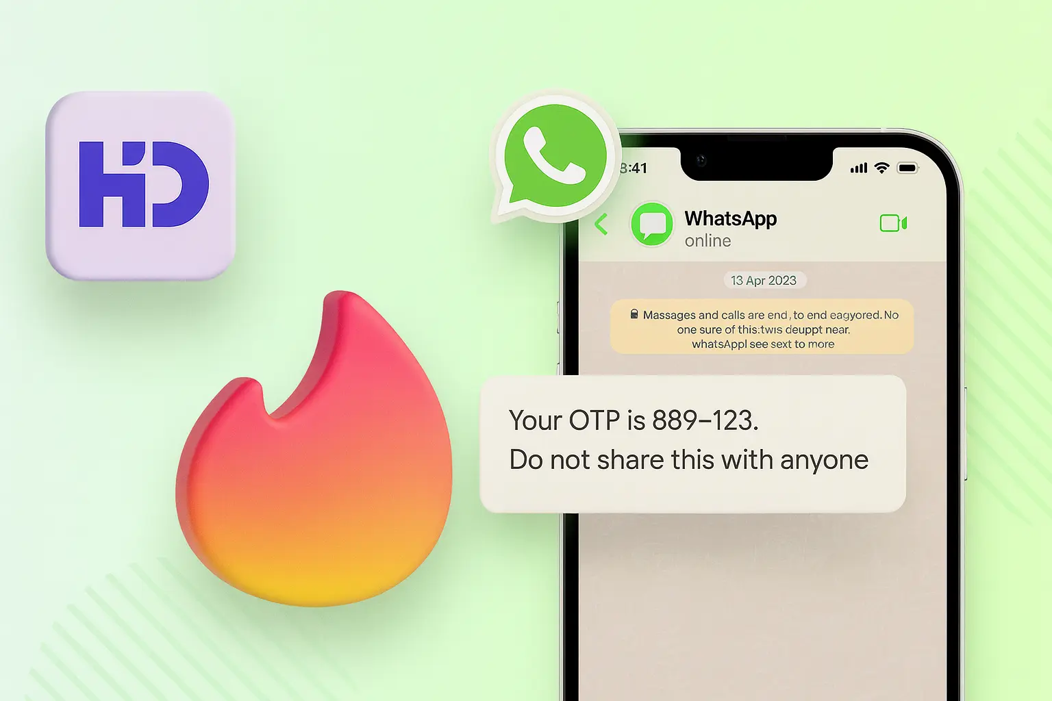 how to use virtual number in WhatsApp