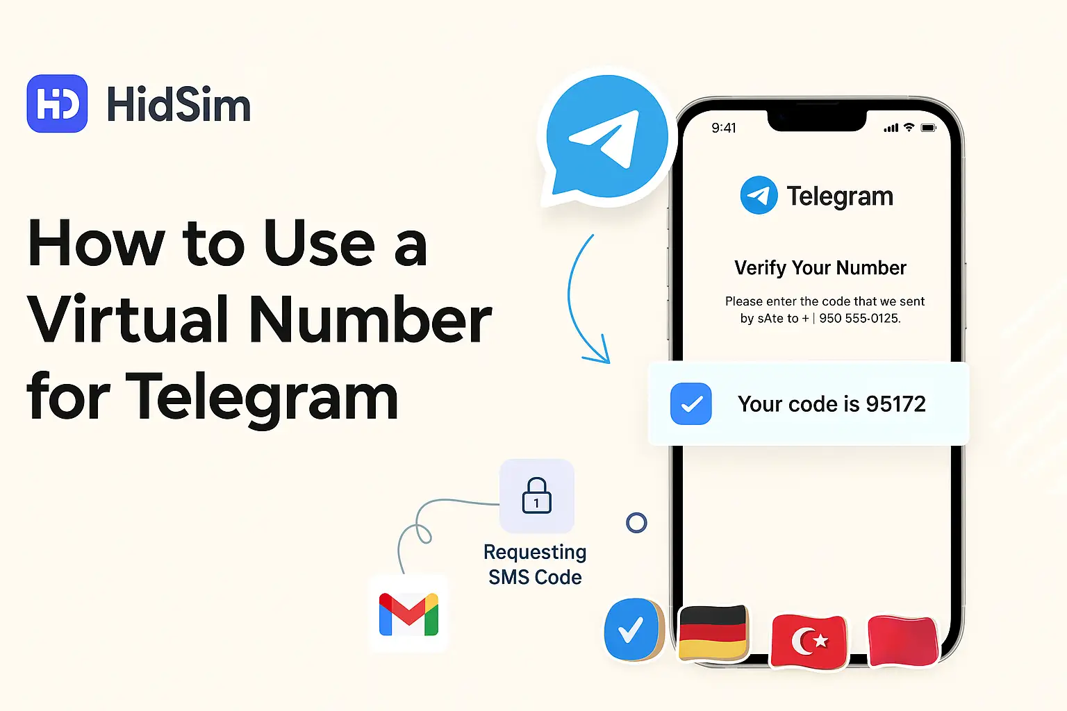 Telegram virtual number HidSim