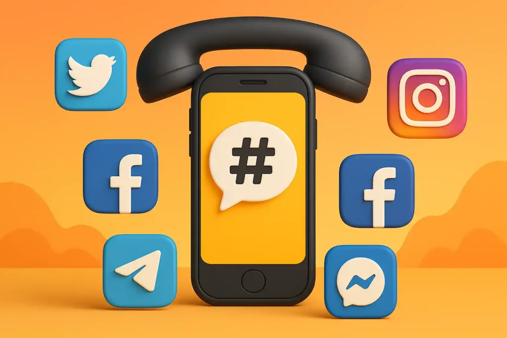 virtual number for social networks